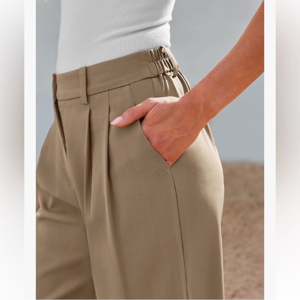 LILLUSORY Wide Leg Dress Pants Women's High Waisted Dressy Trousers MWT - Picture 5 of 11